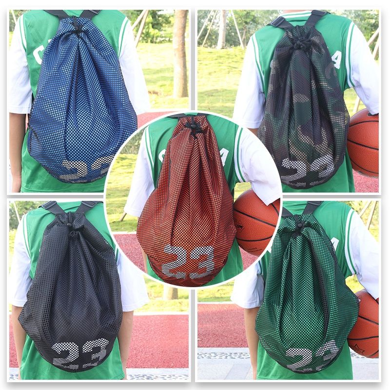 Backpack men's basketball bag training bag multi-functional basketball bag storage bag net bag football children's sports bag