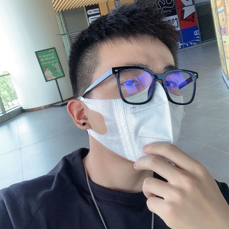 黑框近視眼鏡男潮牌方形可配有度數超輕大臉復古眼睛框架女防藍光