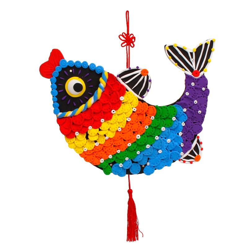 新年年年有鱼超轻粘土绘画美术幼儿园儿童手工diy制作材料包