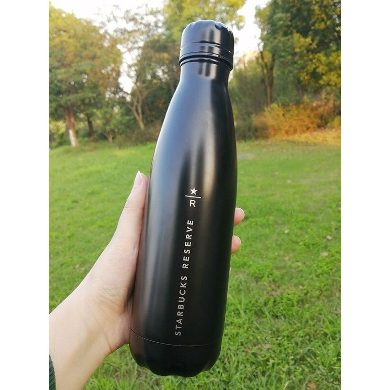 星巴克保温杯swell甄选随行杯黑色可乐瓶旅行车载骑行运动水拼团中