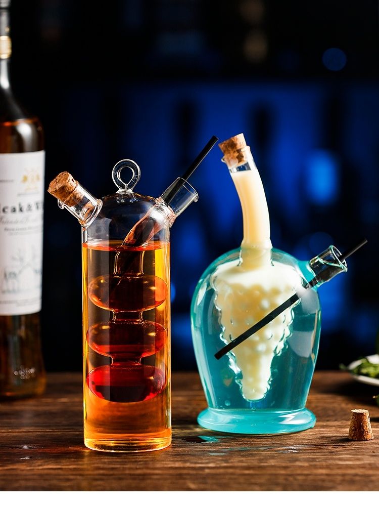 Creative Sharing Doppelrohrglas Personalisierte Barutensilien Hängende Wassergetränke Mandarinente Cocktailbecher_voghion.com