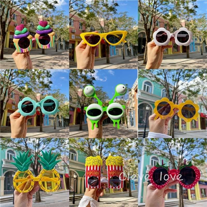 Funny birthday glasses sun flower funny toys sunglasses vibrato net red girlfriends party decoration photo props