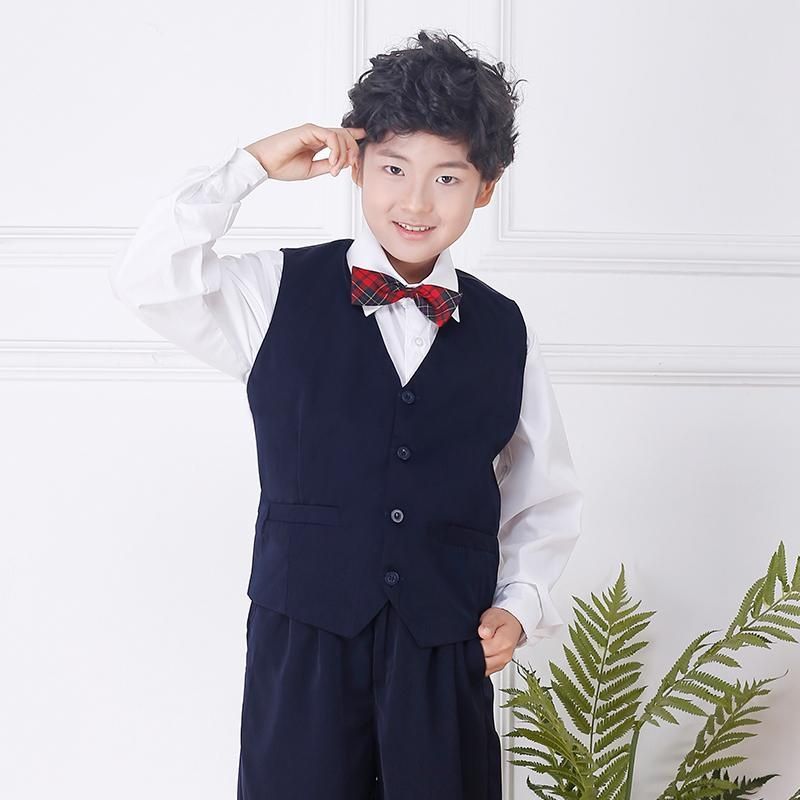 2022小學生統一禮服冬季禮服校服套裝毛衣外套長褲裙長袖襯衫男女