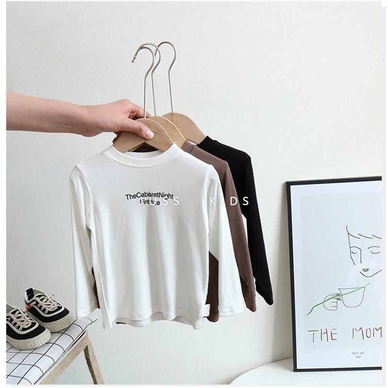 2023 spring children's long-sleeved T-shirt children's cotton tops boys and girls bottoming shirts baby thin soft mask T trend