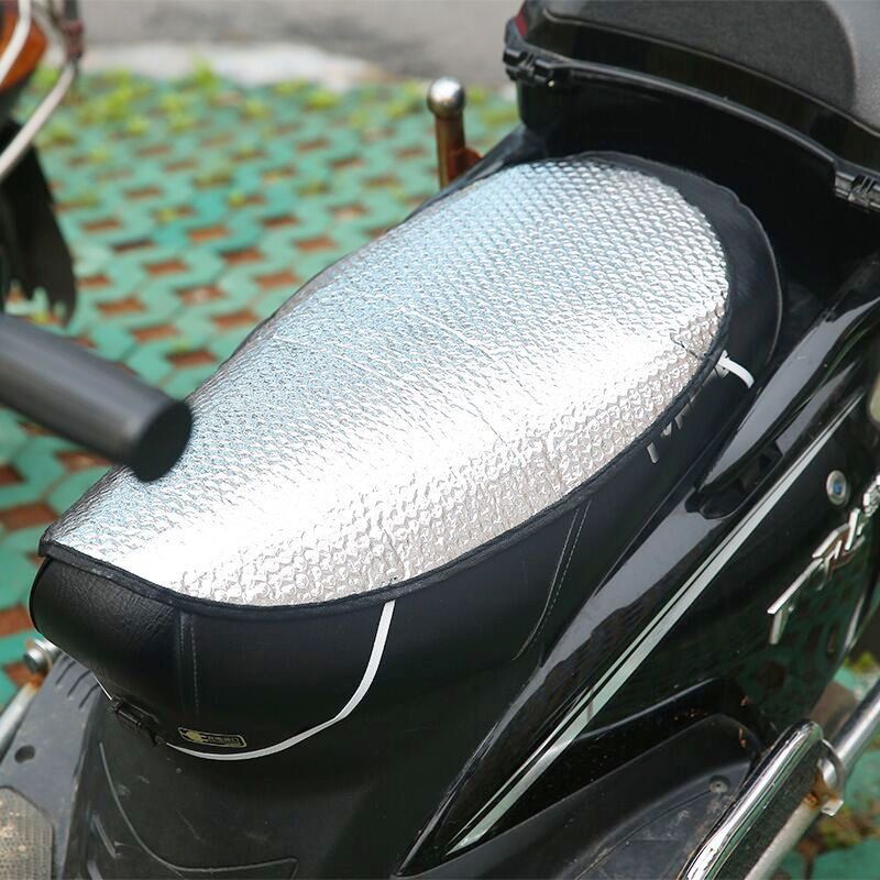 防水反光铝箔膜防晒隔热垫电动车坐垫电瓶车座垫隔热垫摩托车座垫