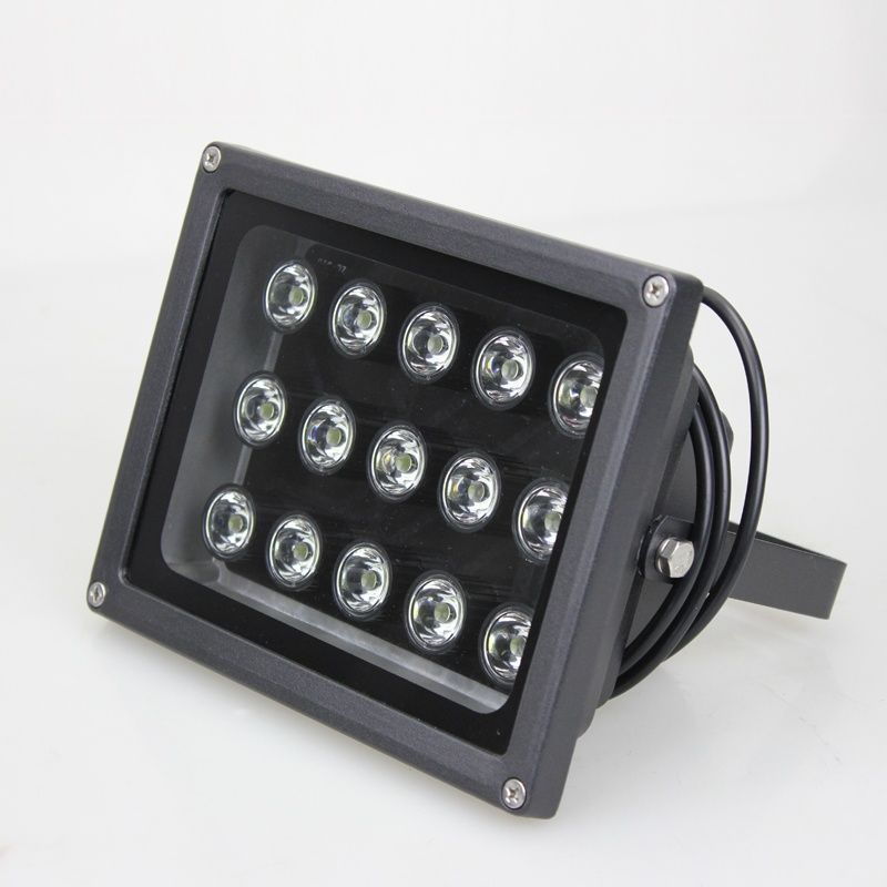 道闸监控补光灯220v室外摄像头led白光灯 自动感应照车牌