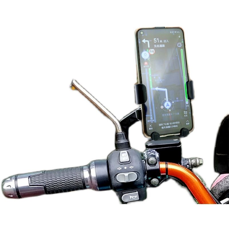 电动车手机架导航支架摩托车外卖骑手车载自行车电瓶车防震机支架
