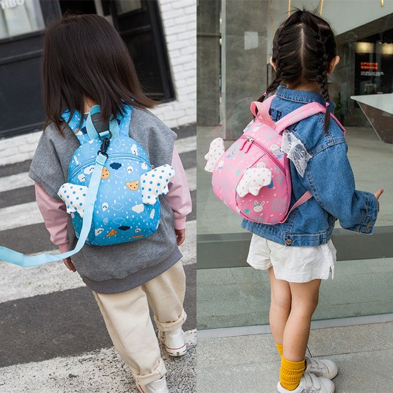 Baby anti loss backpack children's bag female kindergarten schoolbag small class children cute 1-3 years old 2 baby shoulders