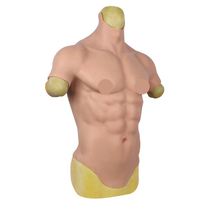 爵甲猛男用硅胶胸肌服男士秒变腹肌cosplay假腹肌抖音