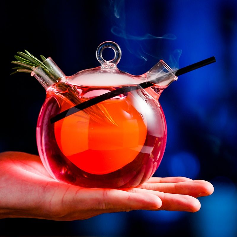 Creative Sharing Doppelrohrglas Personalisierte Barutensilien Hängende Wassergetränke Mandarinente Cocktailbecher_voghion.com