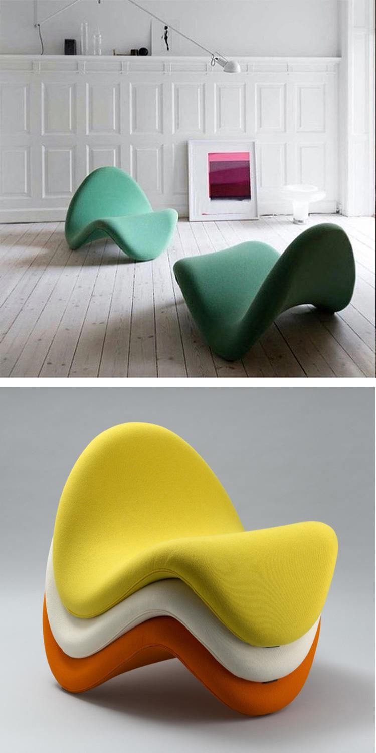 北歐懶人沙發躺椅椅子網紅椅PoKi設計師款休閑椅沙發單人椅舌頭椅-劉小姐的店