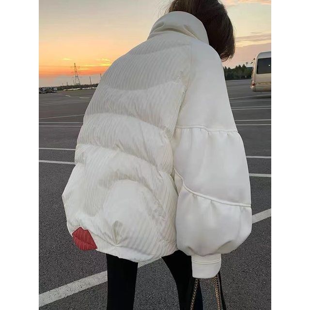 2021新款白鸭绒羽绒服女韩版宽松百搭学生小个子黑色休闲外套