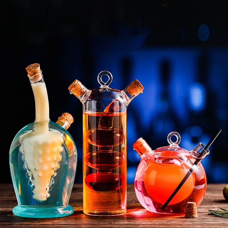 Creative Sharing Doppelrohrglas Personalisierte Barutensilien Hängende Wassergetränke Mandarinente Cocktailbecher_voghion.com