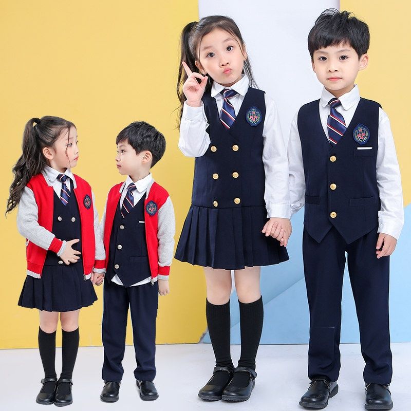 幼儿园园服儿童运动会班服合唱服小学生演出服英伦风校服春秋套装