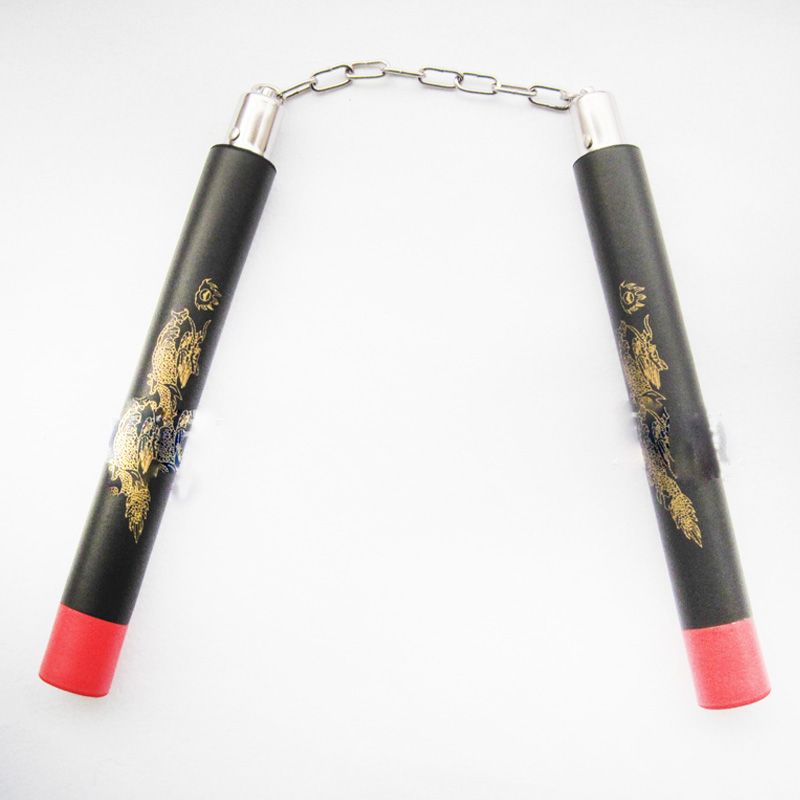 龙纹海绵双节棍双截棍儿童初学者练习泡绵棍新手安全泡沫棍